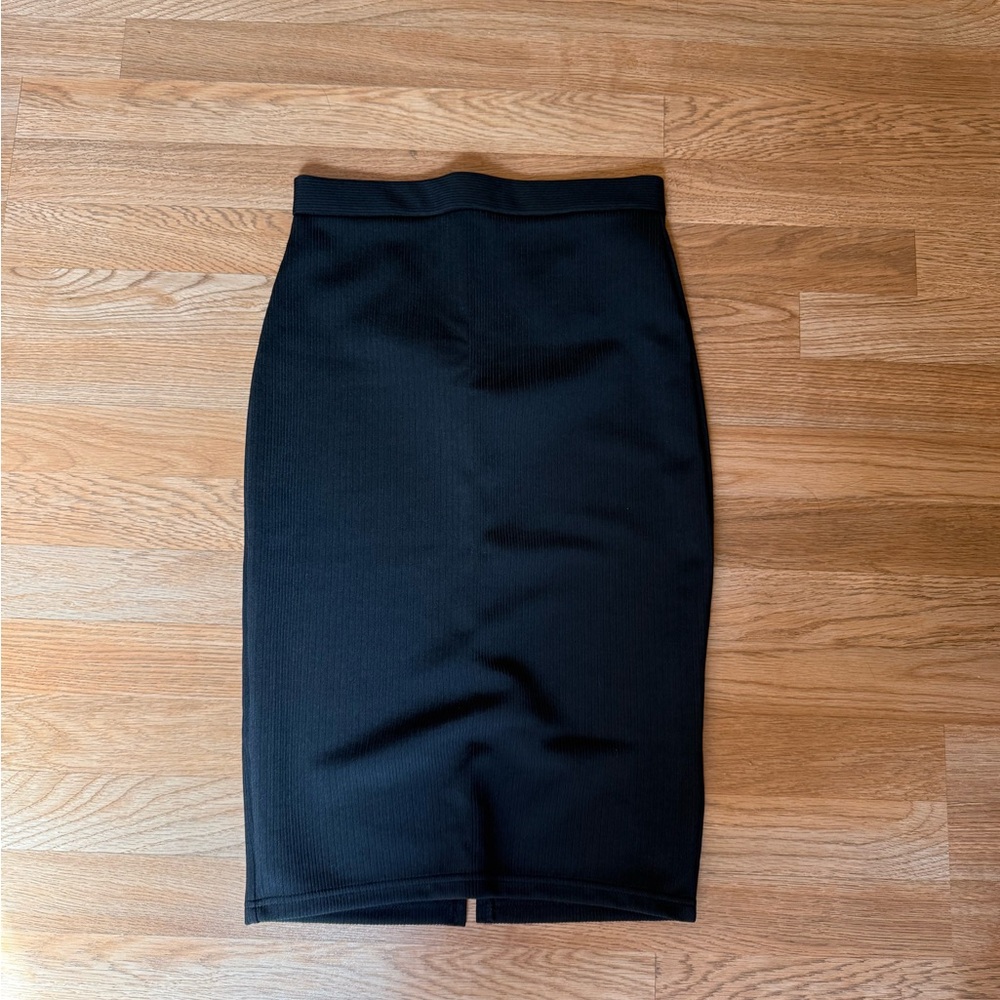 Topshop Black Midi Pencil Skirt for Work